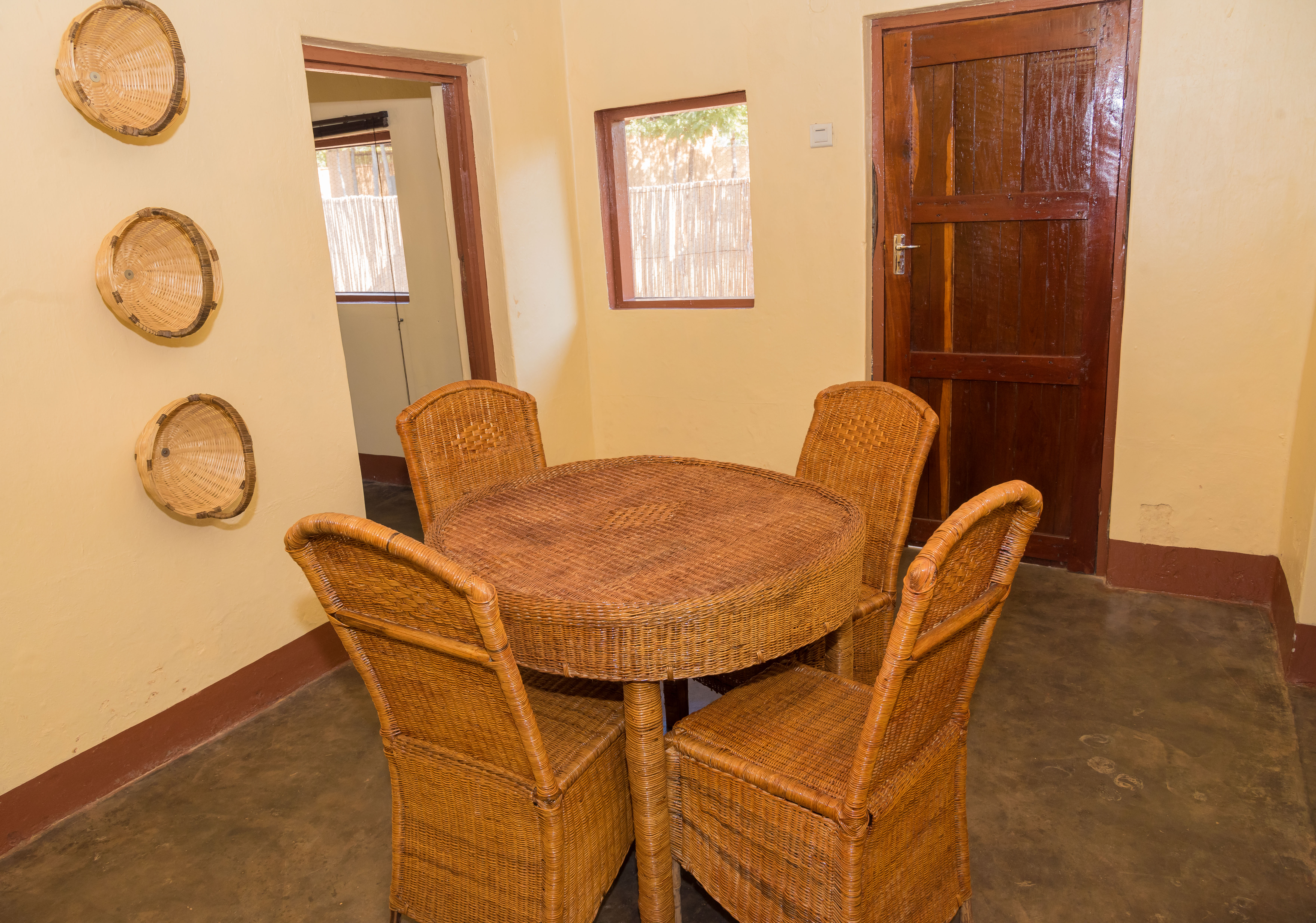 Dining area in a chalet